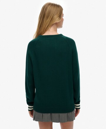 Superdry Trui 'Slouchy Intarsia' in Groen