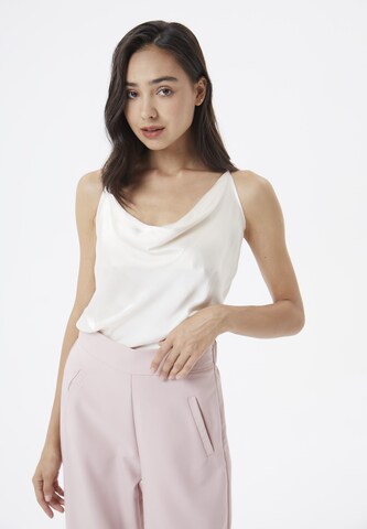 AIKI KEYLOOK Top 'Spinsaround' in Wit: voorkant