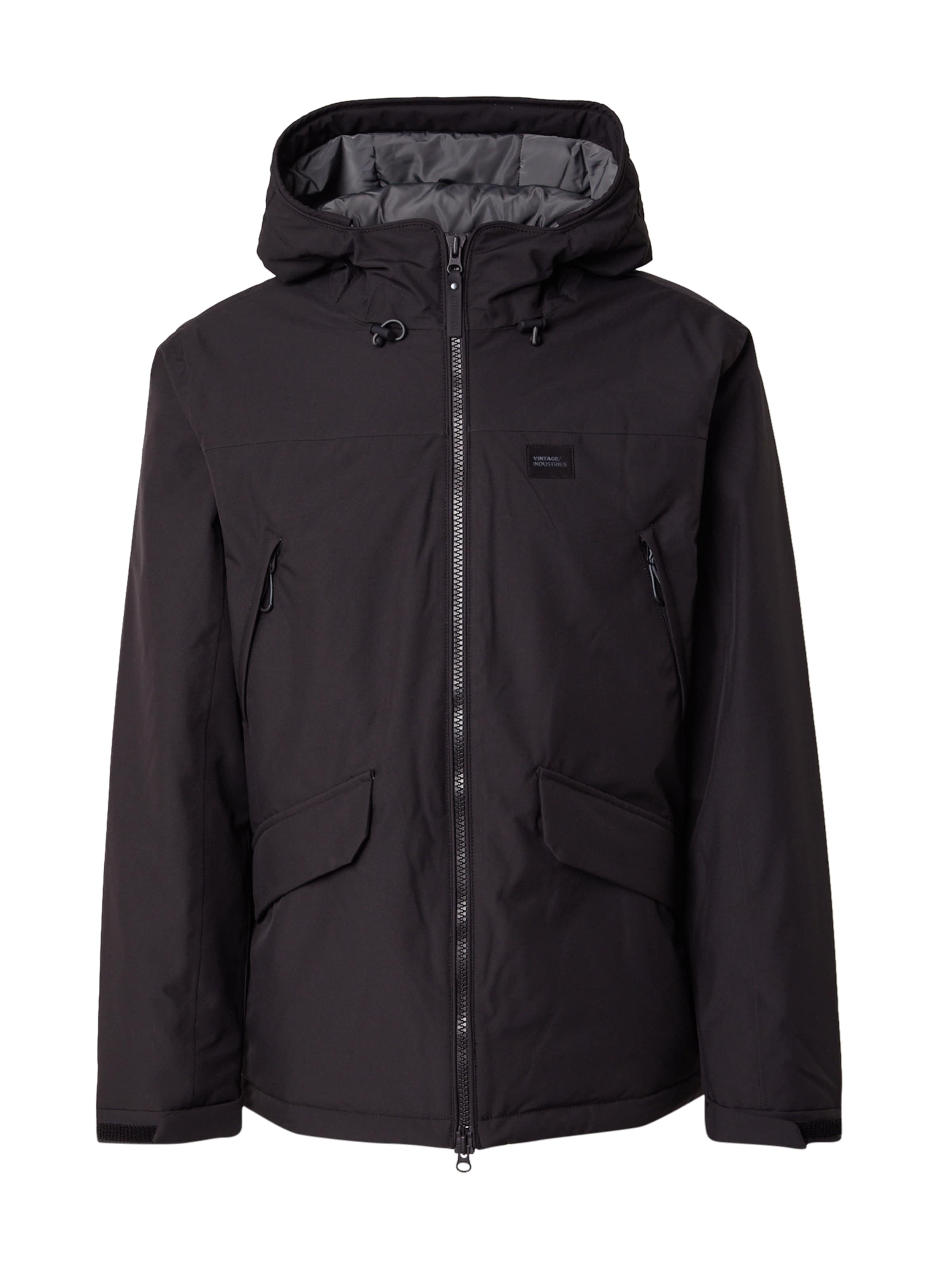 Vintage Industries Kevad-sügisjope 'Kirk', värv must: eest vaates