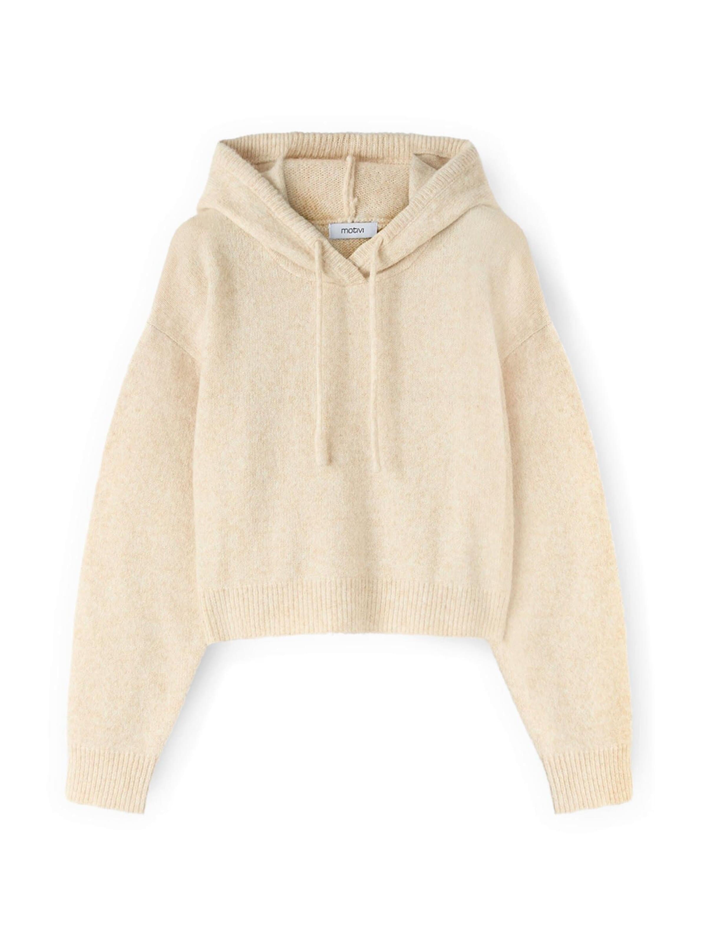 Pull-over MOTIVI en beige : devant