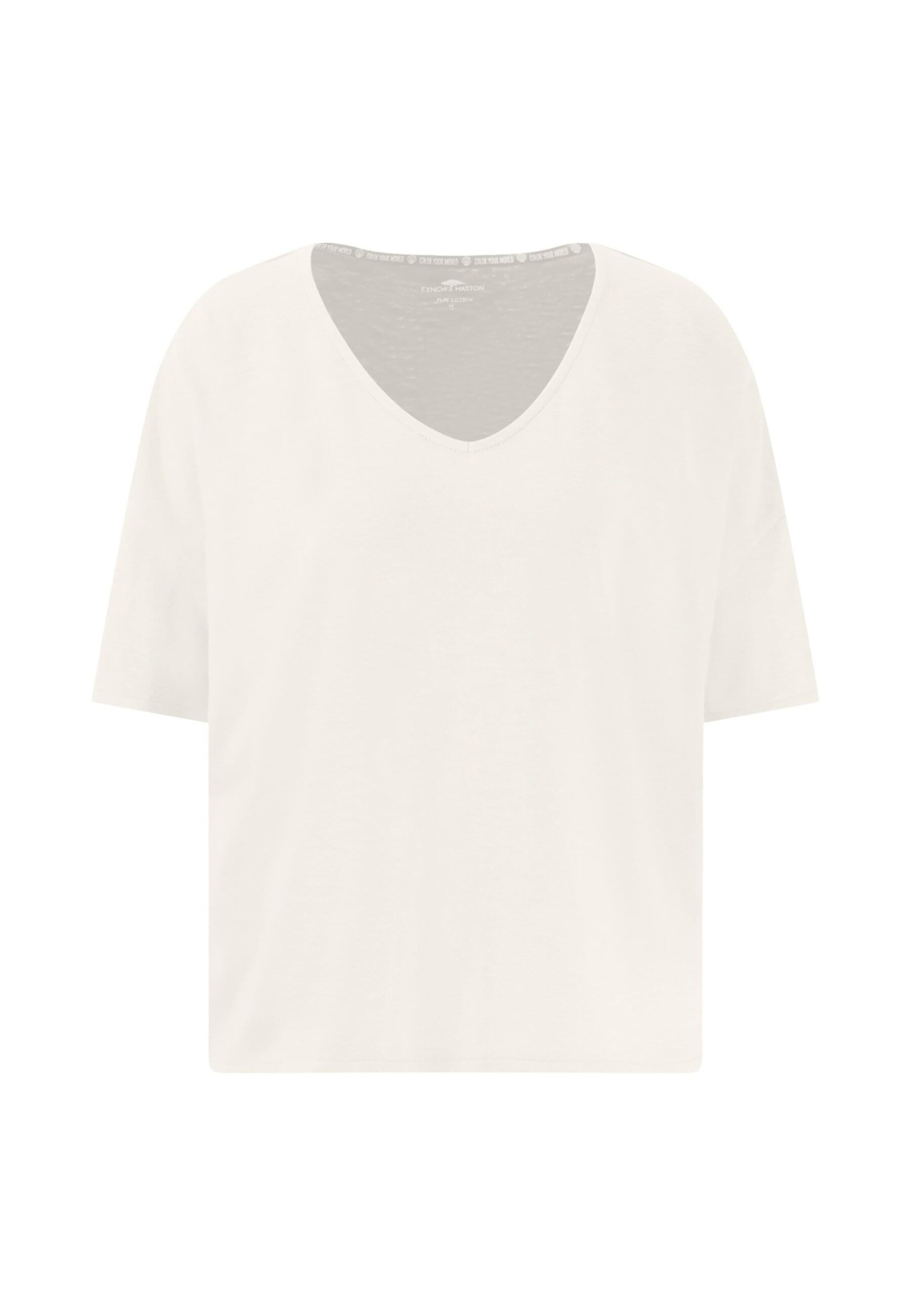 FYNCH-HATTON Tričko – bílá: přední strana