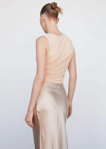 MANGO Bodysuit in Beige