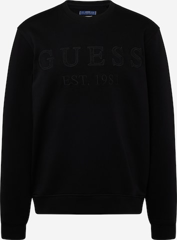 GUESS Sweatshirt 'BEAU' in Black: front