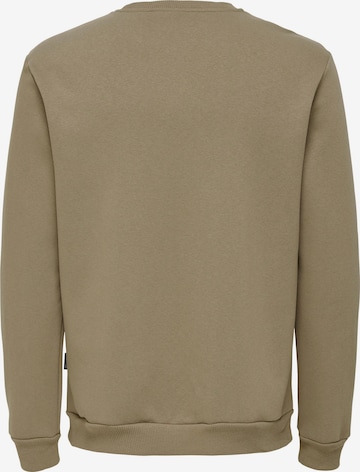 Only & Sons Regular fit Sweatshirt 'Ceres' in Brown