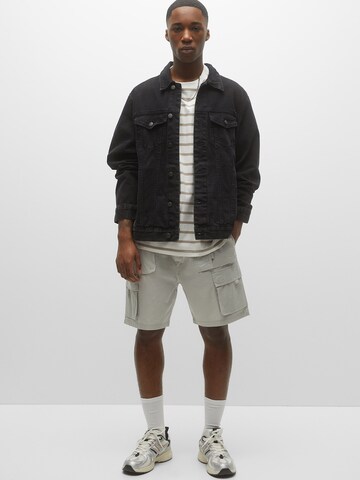 Pull&Bear Regular Cargo Pants in Grey