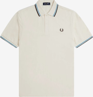 Fred Perry Koszulka 'Polo fred perry beige/azul-negro twin tipped shirt' w kolorze beżowy: przód
