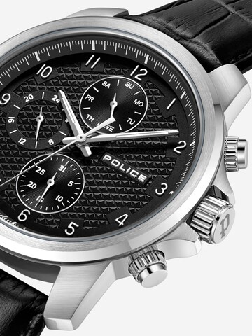 POLICE Analoog horloge 'Mensor' in Zwart