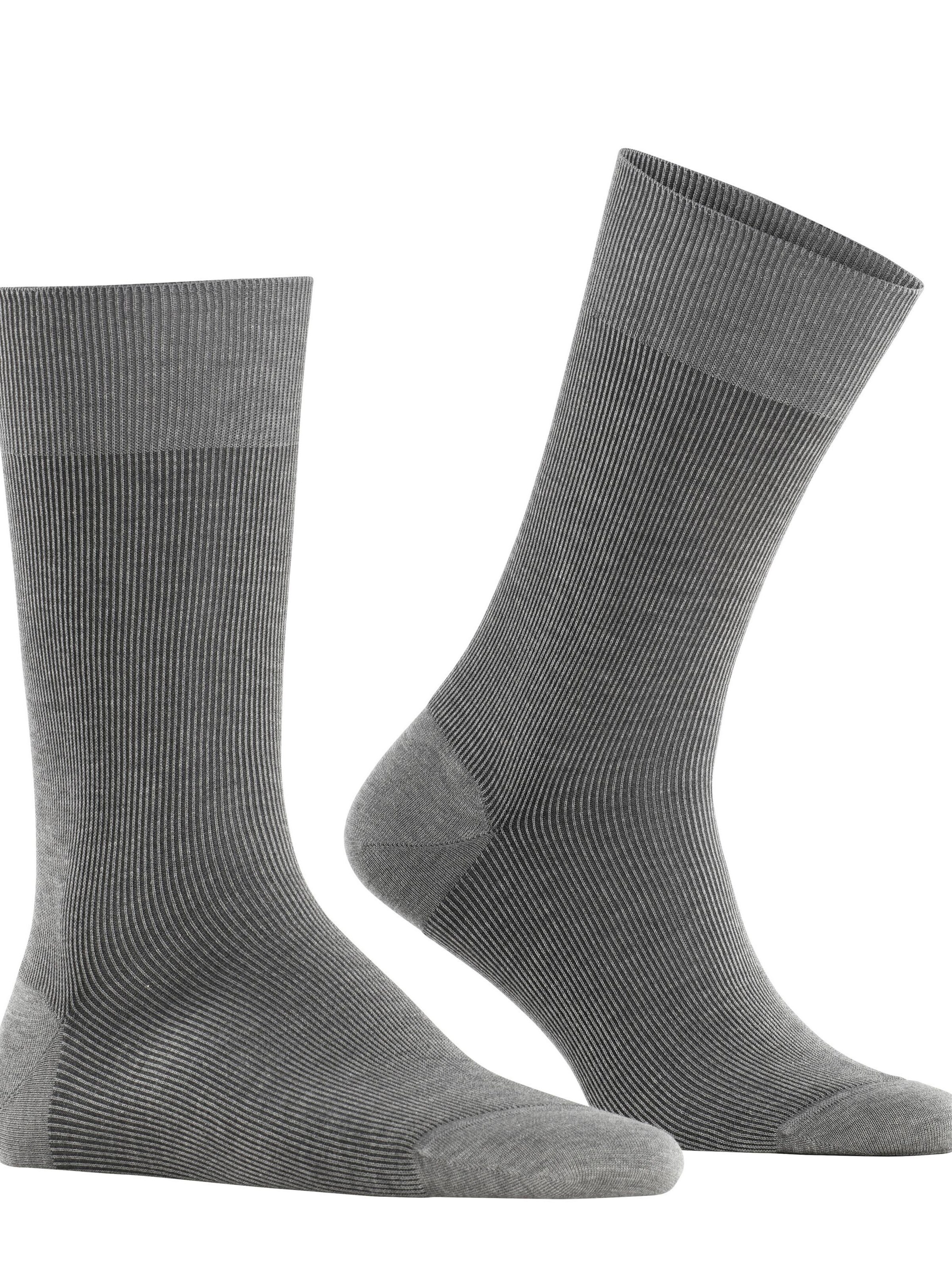 FALKE Socks 'Fine Shadow' in Grey