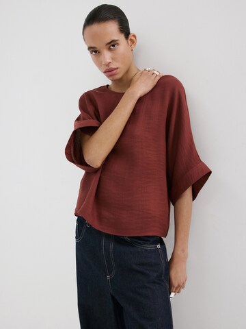 MANGO Blúz 'SALVIA' - piros: elől