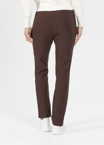 STEHMANN Slim fit Pants 'Ina' in Brown