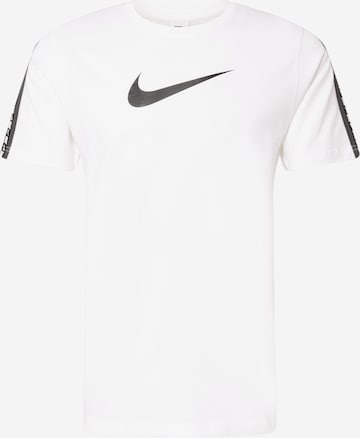 Nike Sportswear T-Shirt 'Repeat' in Weiß: predná strana