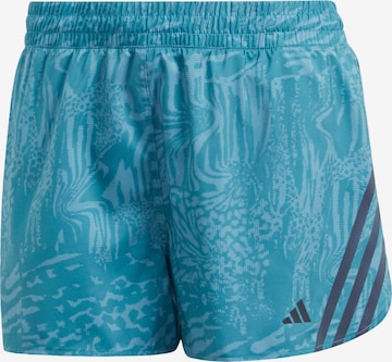 ADIDAS PERFORMANCE Workout Pants in Blue: front