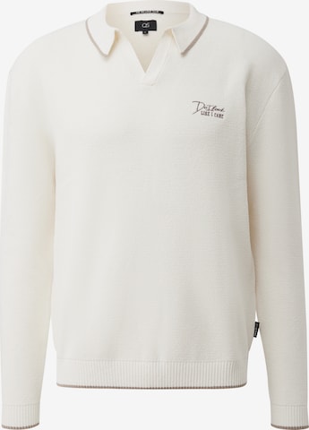 Pull-over QS en blanc : devant