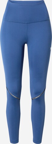 Pantaloni sportivi 'Lux Perform' di Reebok Sport in blu: frontale