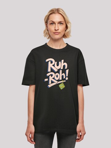 T-shirt 'Ruh-Roh Dog Tag' F4NT4STIC en noir : devant