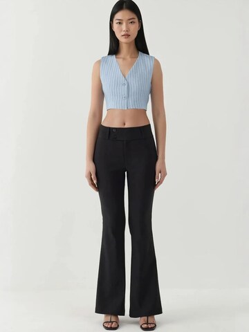 évasé Pantalon Hiccup en noir