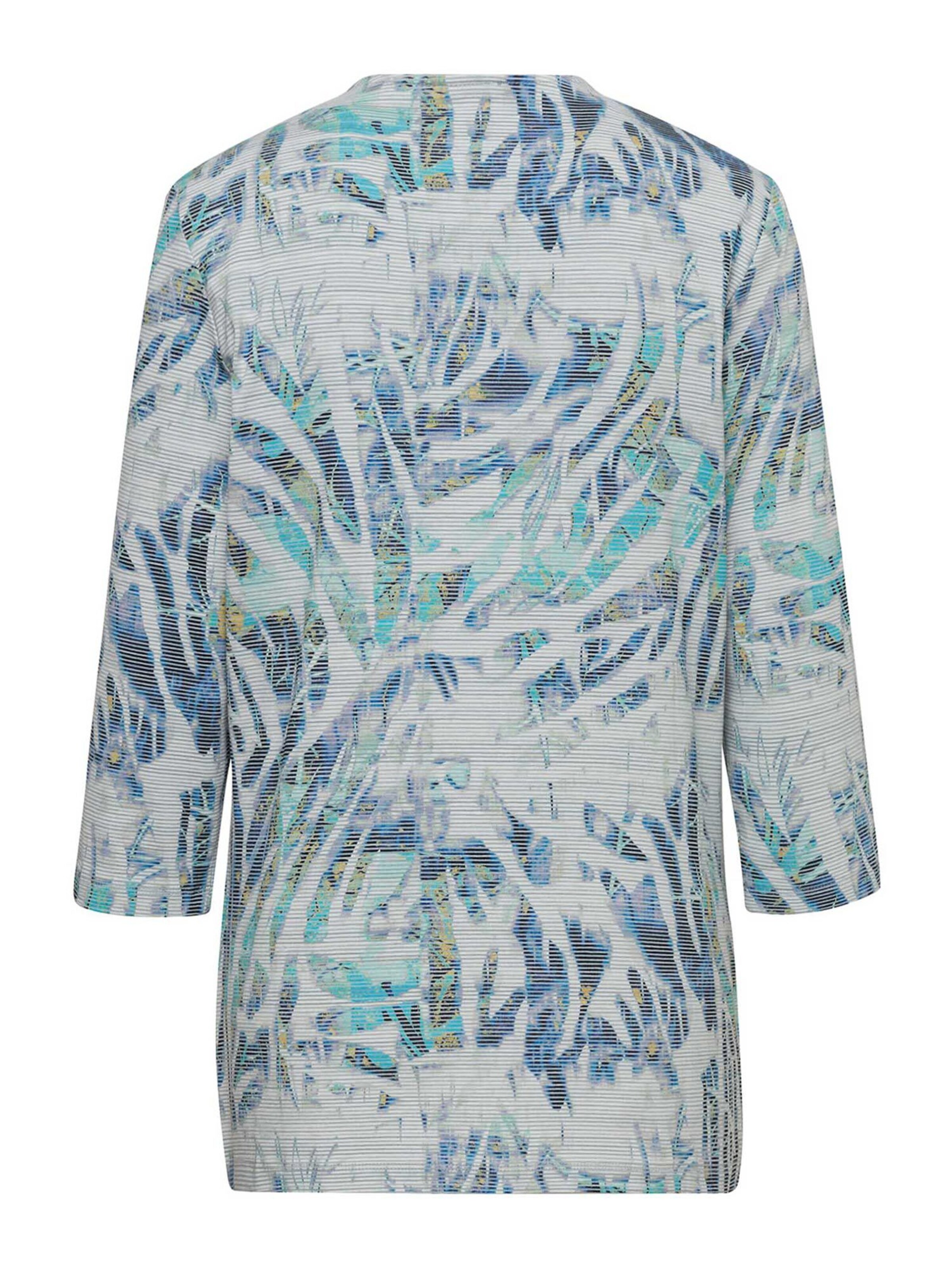 Goldner Set: Top und Jacke in Blau