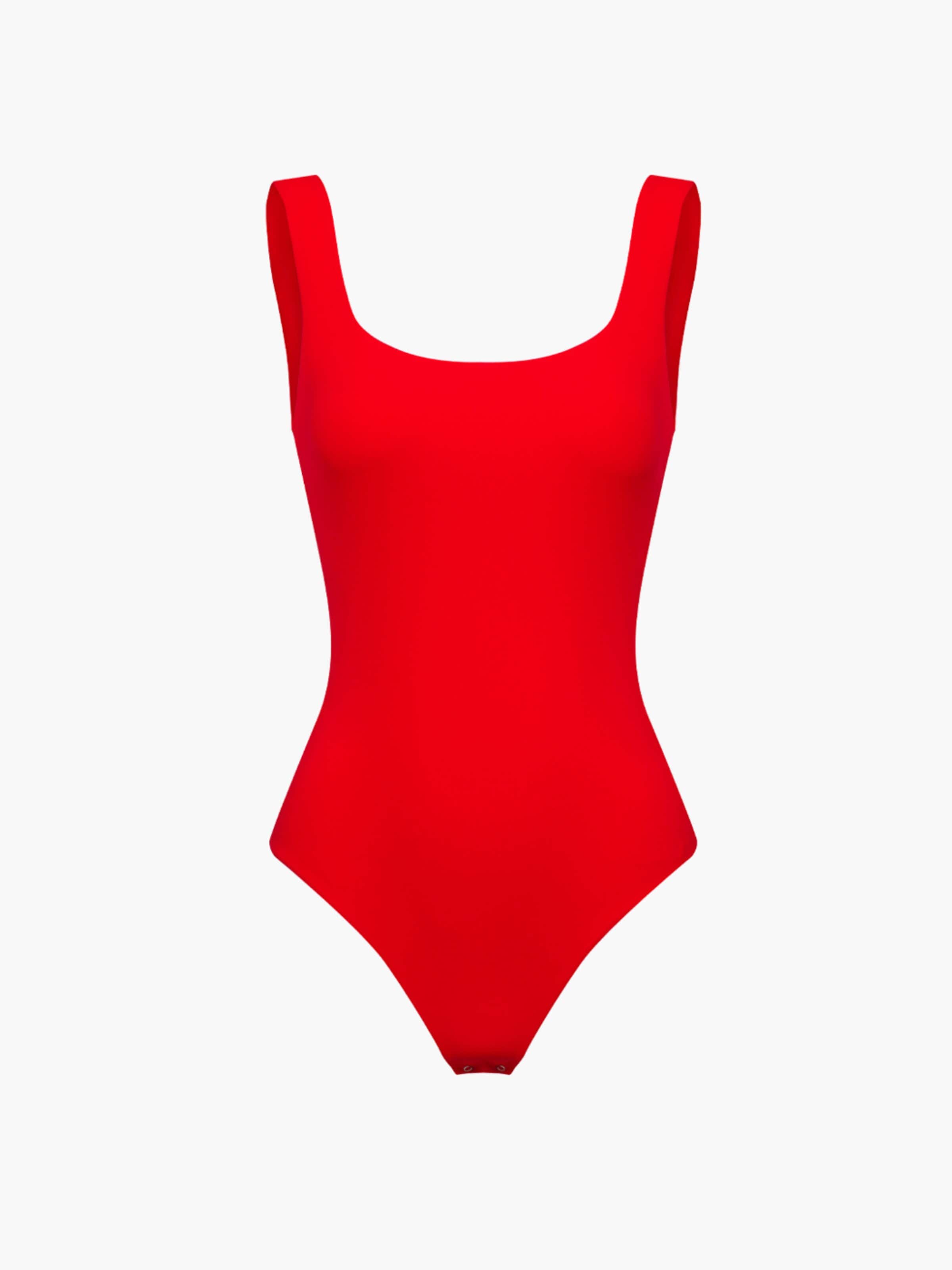 cfab (formerly creamy fabrics) - Body moldeador 'Low Back - Body' en rojo: frente