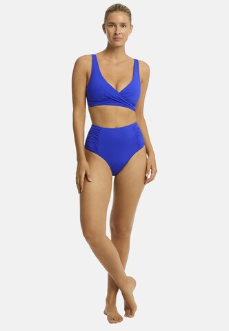 SEA LEVEL T-Shirt Bikinitop 'Essentials Edit' in Blau