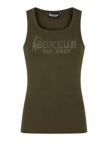 Boxeur des Rues Sportweste 'Men's Tank Top Slim Fit Boxeur des Rues, Olive Green, Tonal Logo, Premium Cotton'‌‌‌‌‌‌‌ in Grün: Vorderseite