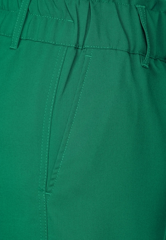 STREET ONE Wide leg Pleated Pants in Green