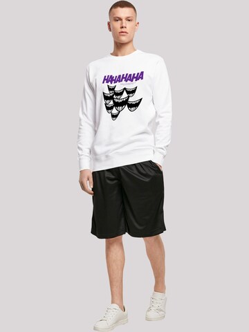 Sweat-shirt 'DC Comics Batman Joker Smile' F4NT4STIC en blanc