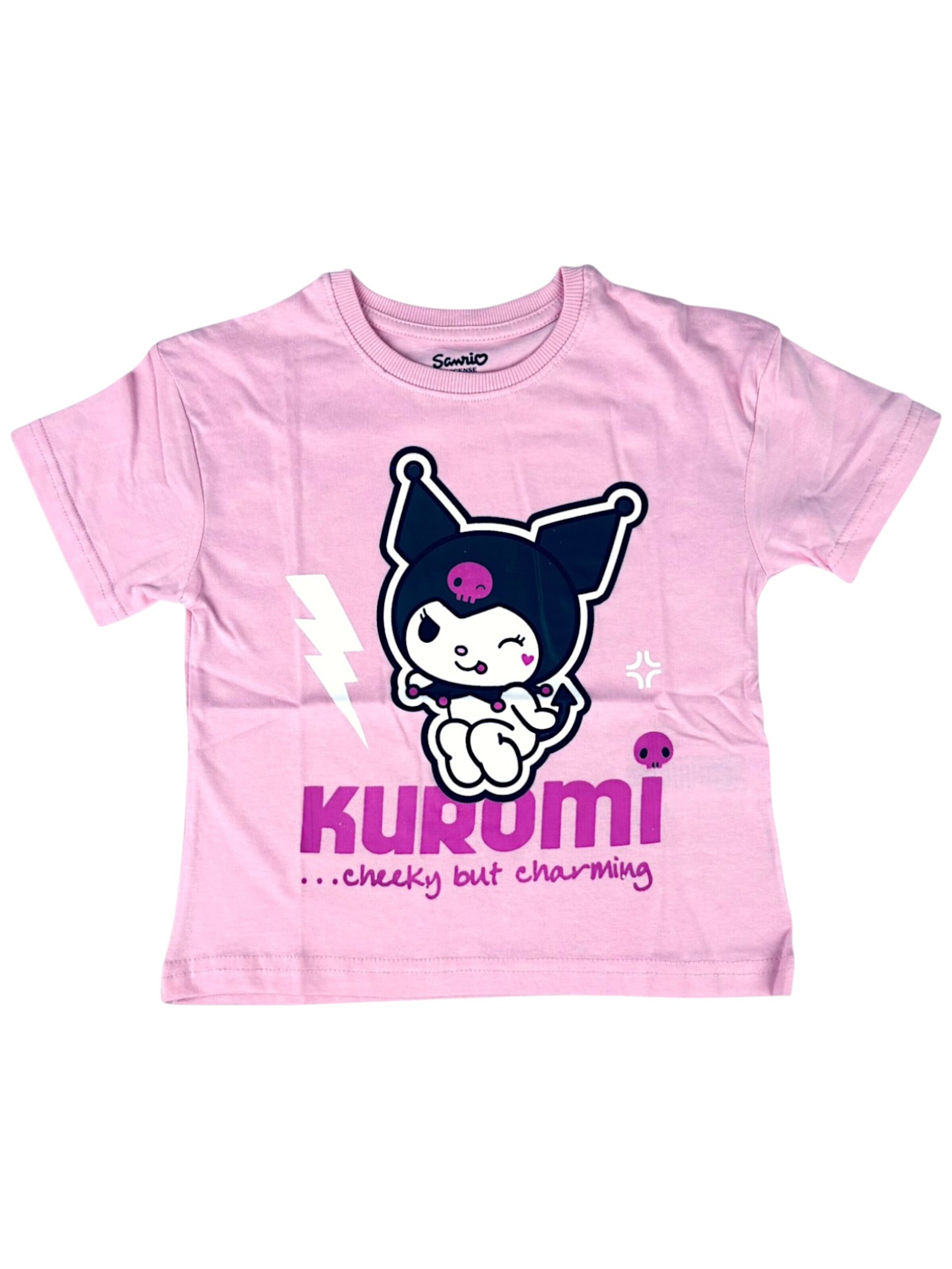 HELLO KITTY Shirt 'Hello Kitty Kuromi'‌‌‌‌‌‌ in Pink: Vorderseite