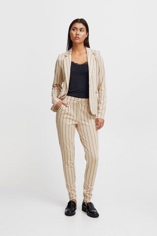 ICHI Skinny Broek 'RUTI' in Beige