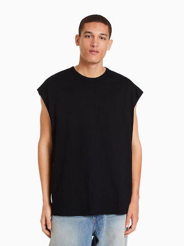 T-Shirt Bershka en noir : devant