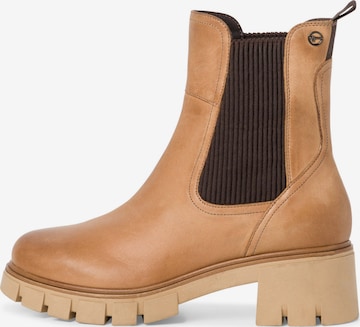 TAMARIS Chelsea boots i brun