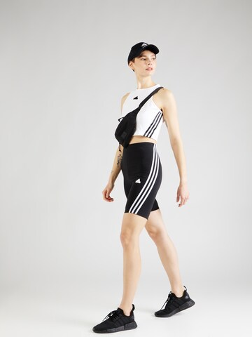 juoda ADIDAS SPORTSWEAR Siauras Sportinės kelnės 'Future Icons'