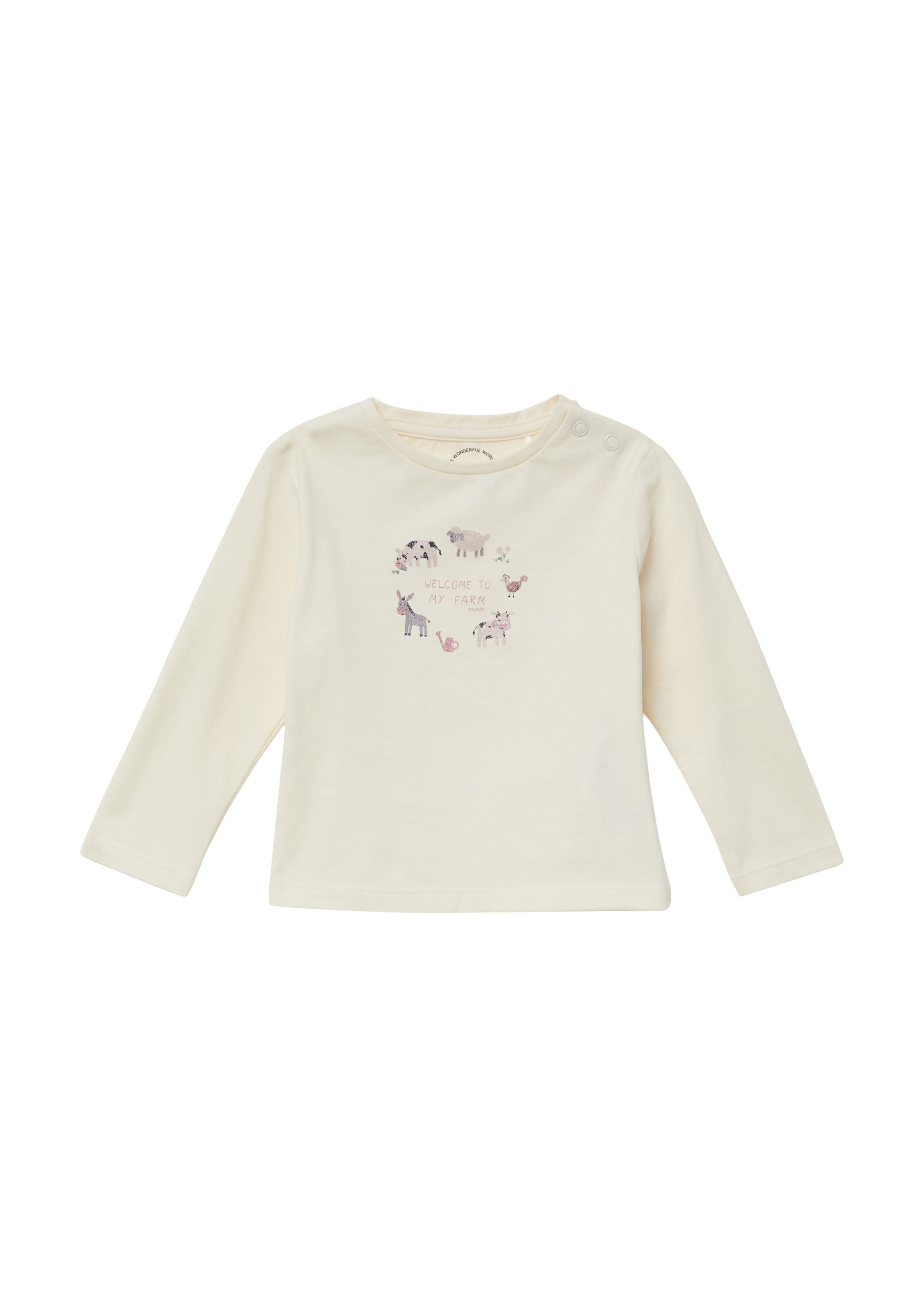 s.Oliver Shirt in Beige: Vorderseite