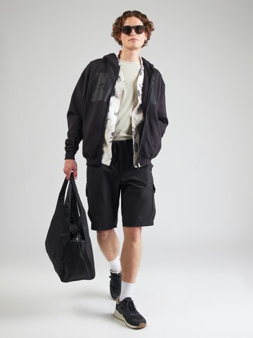 Carlo Colucci Zip-Up Hoodie in Black