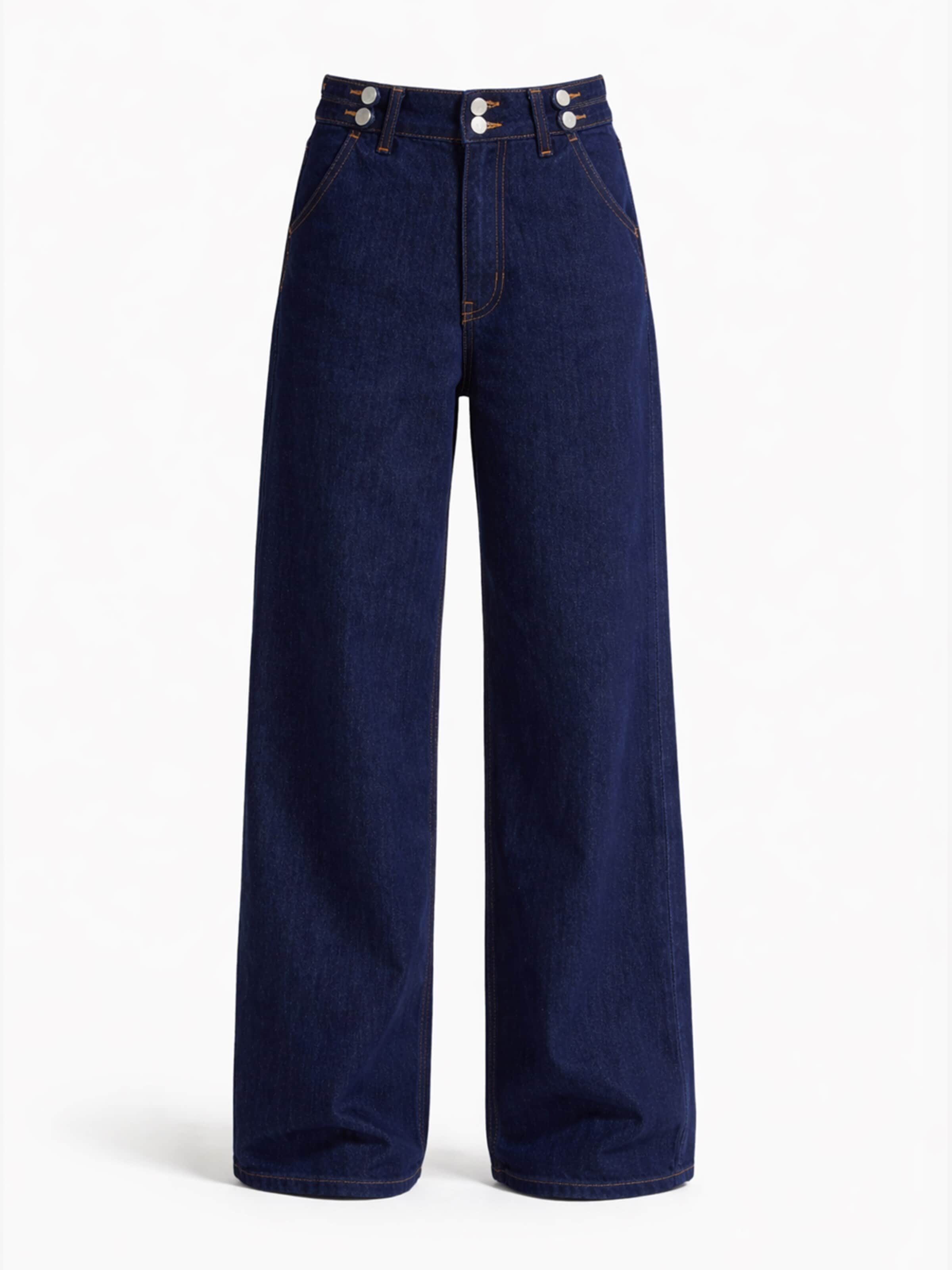 IT'S BASIC Jean 'Wide High Rise Jeans' en 34/Tall en indigo, Vue avec produit