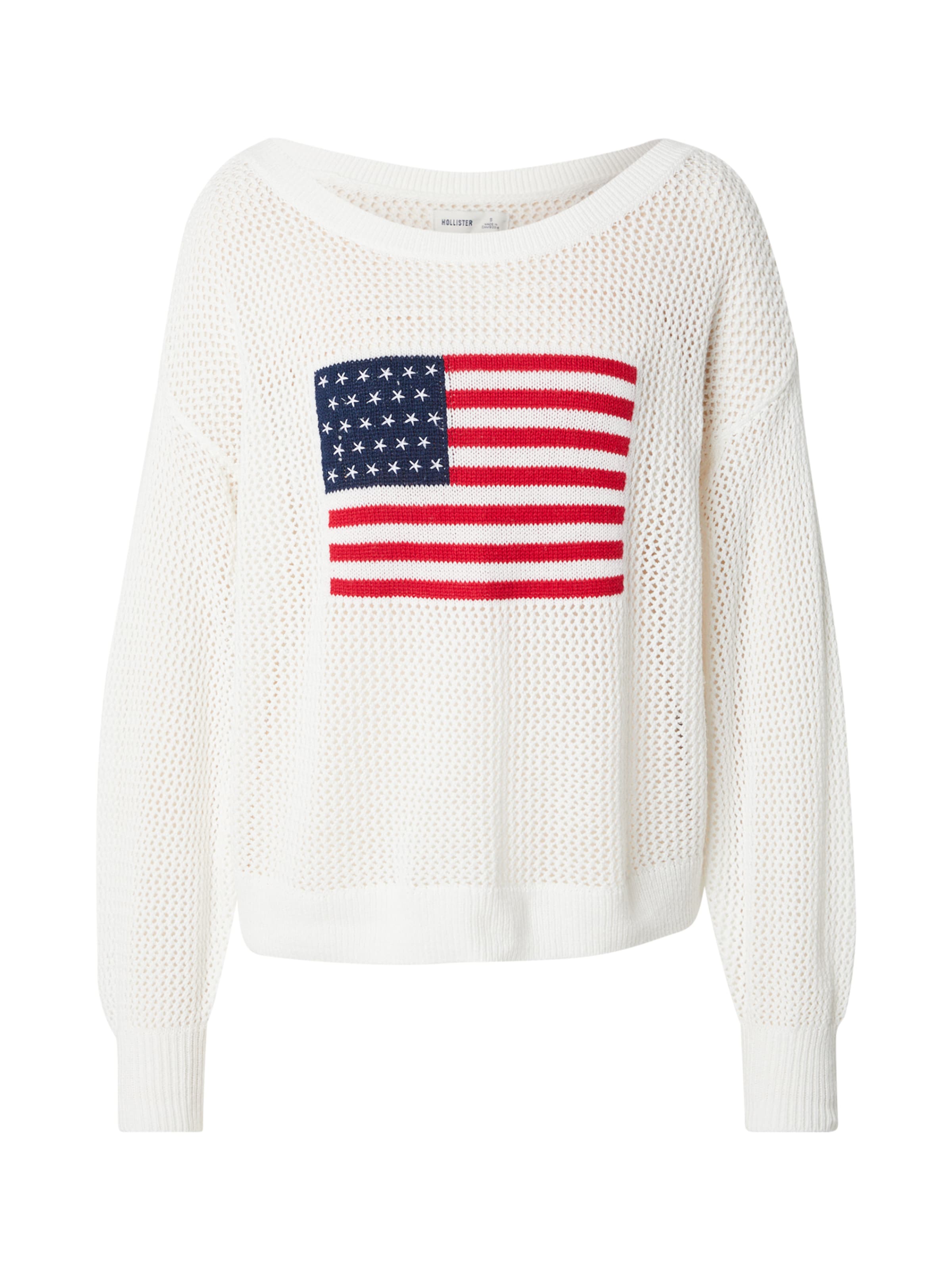 HOLLISTER Sweater in White: front