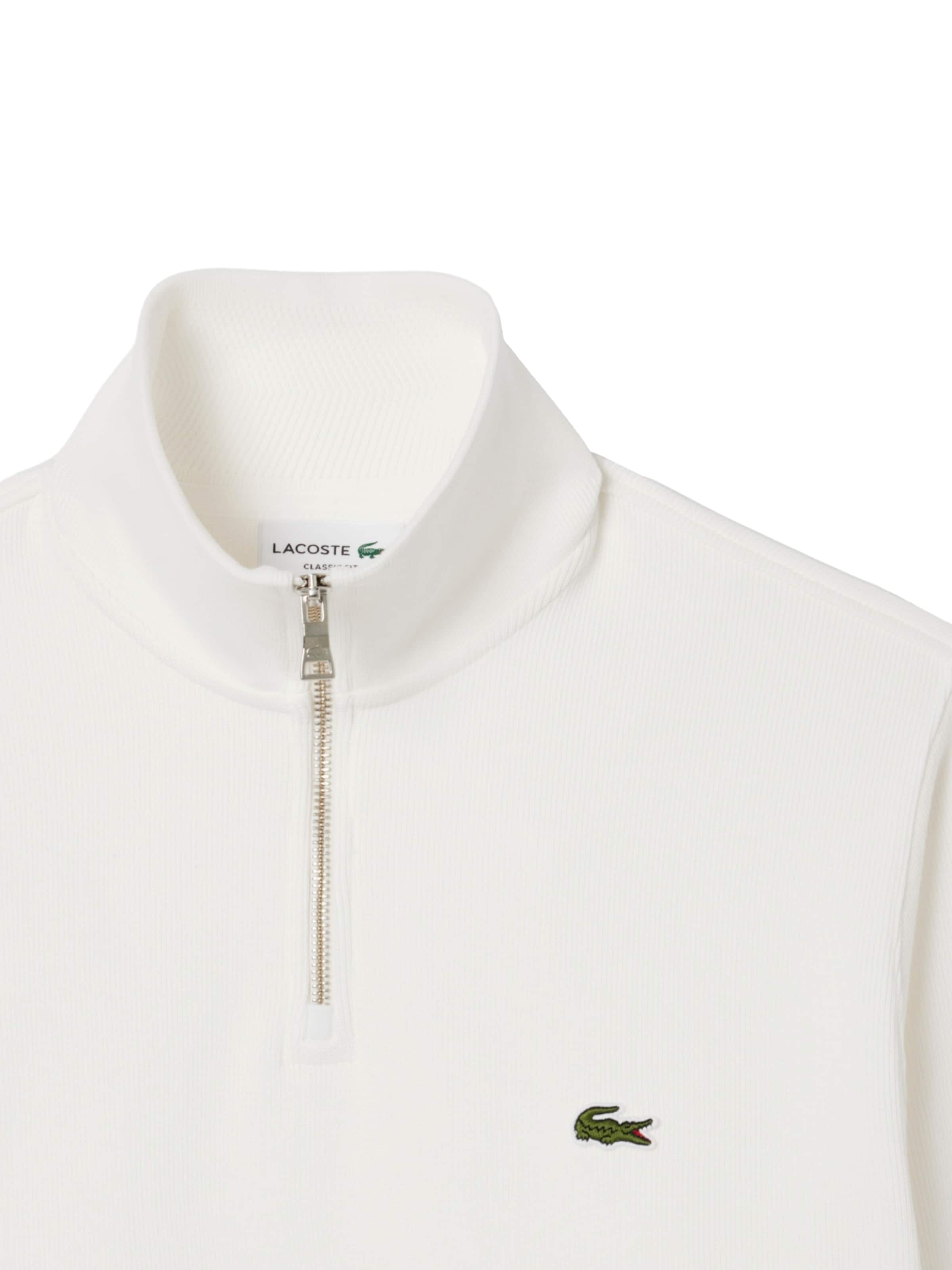 LACOSTE Sweatshirt in Weiß