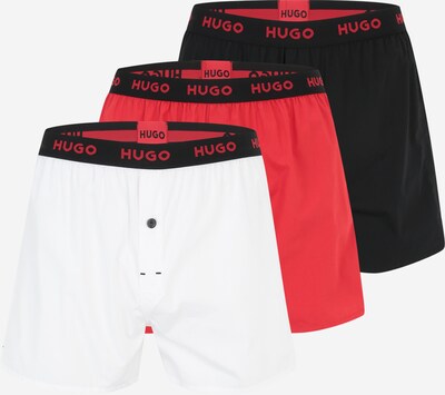HUGO Боксерки в червено / черно / бяло, Преглед на продукта