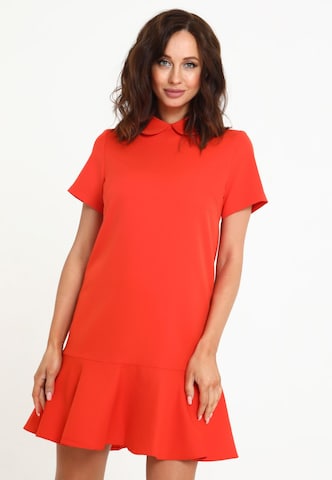 Awesome Apparel Dress in Red: front