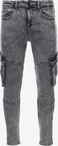 Ombre Slimfit Jeans 'P1079' in Grau: predná strana