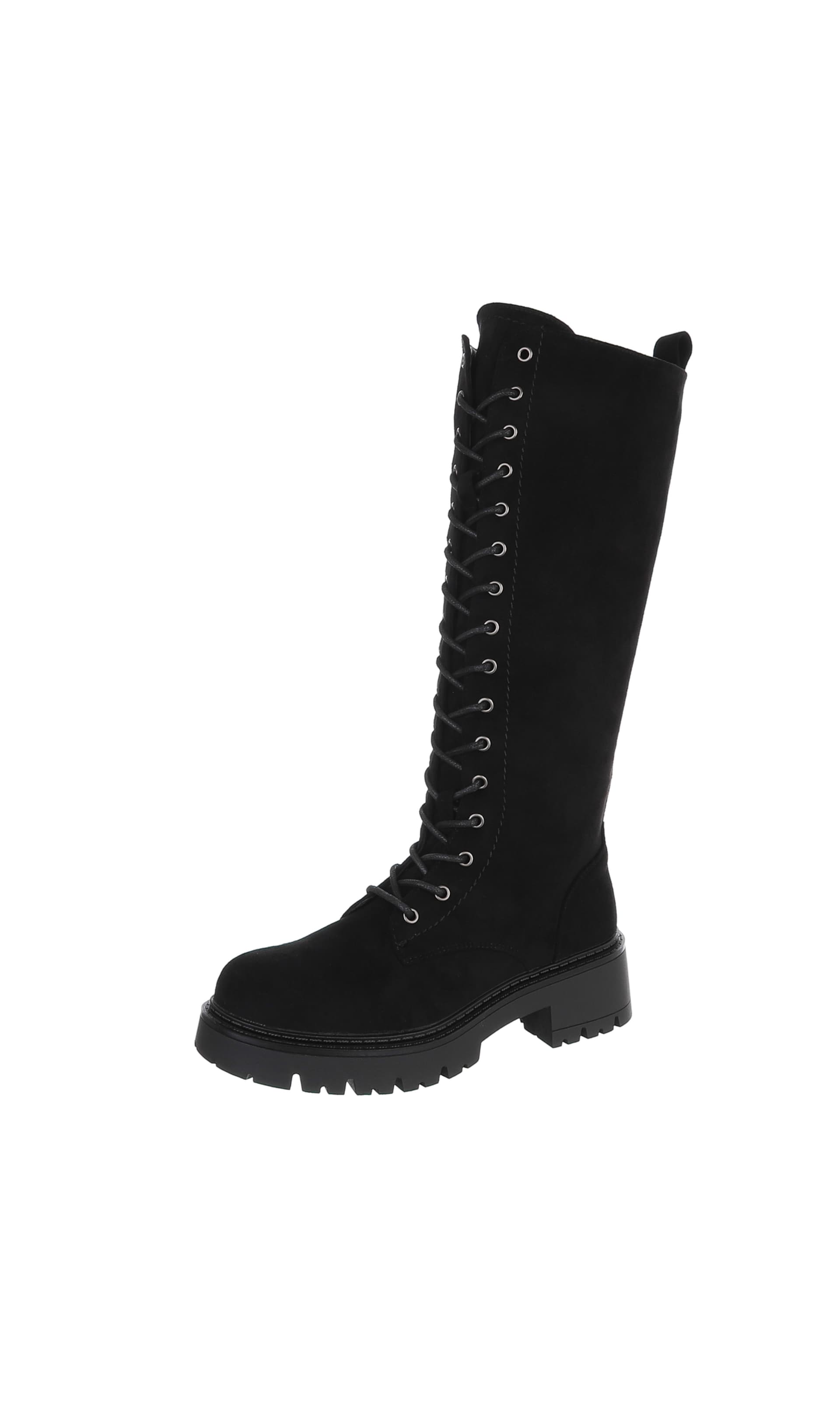 Ital-Design Lace-Up Boots in 36 in Black, Item view