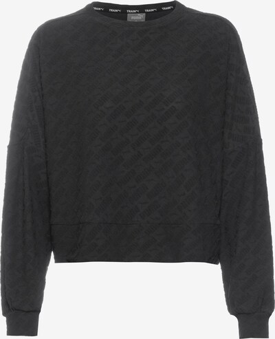 PUMA Sportska sweater majica u crna / crna melange, Pregled proizvoda