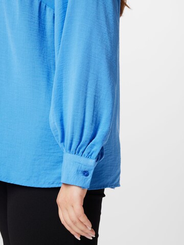 ONLY Carmakoma Blouse 'ANNSOFIE' in Blauw