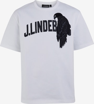 J.Lindeberg T-shirt 'Camilo' i vit: framsida