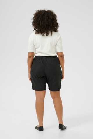 KAFFE CURVE Regular Shorts 'KCVenessa' in Schwarz