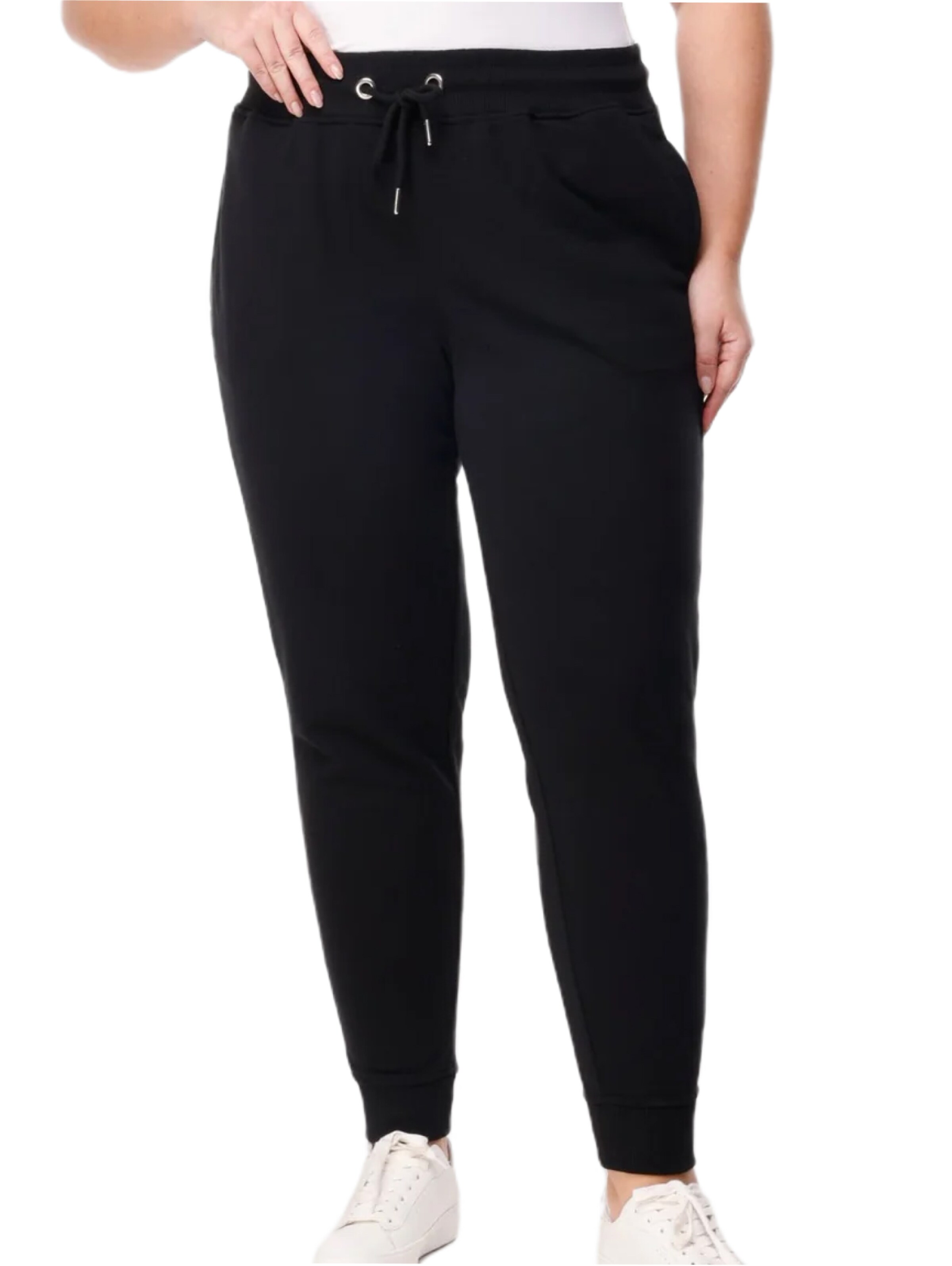 Effilé Pantalon Shape Of You en noir : devant