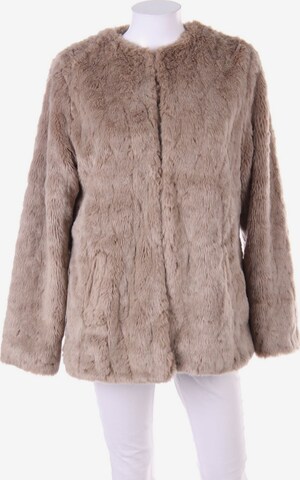 CLOCKHOUSE by C&A Faux Fur-Jacke L in Beige: predná strana