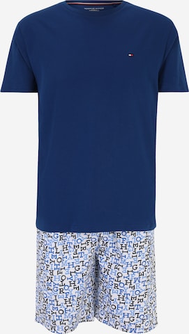 Tommy Hilfiger Underwear Short Pajamas in Blue: front