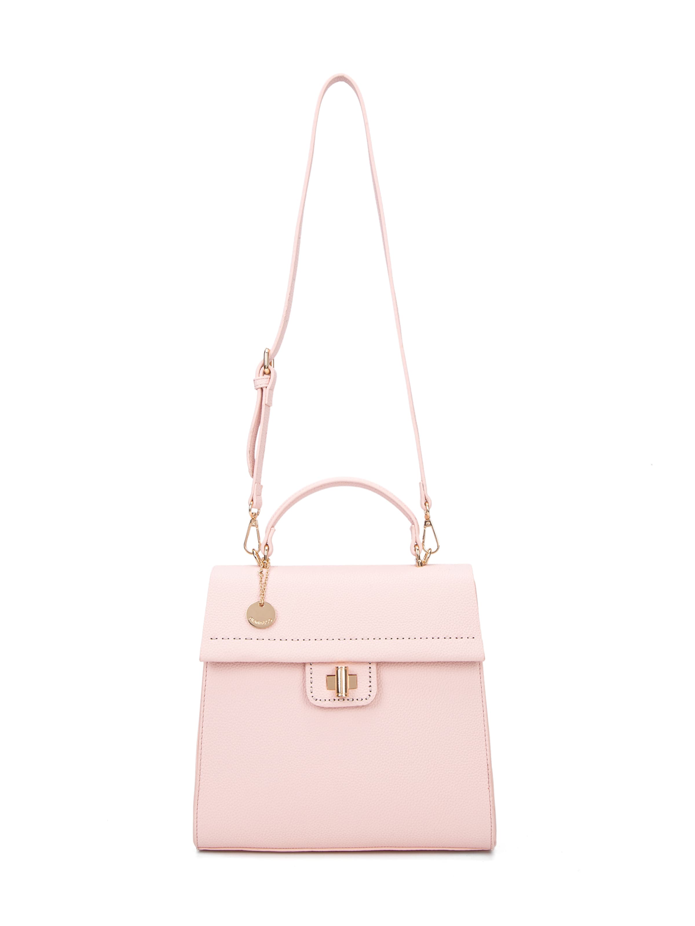 Zaino 'Zaino Donna Vegan Leather Diana & Co Firenze - Chiusura Girello Tracolla Regolabile' di Diana&Co. in rosa