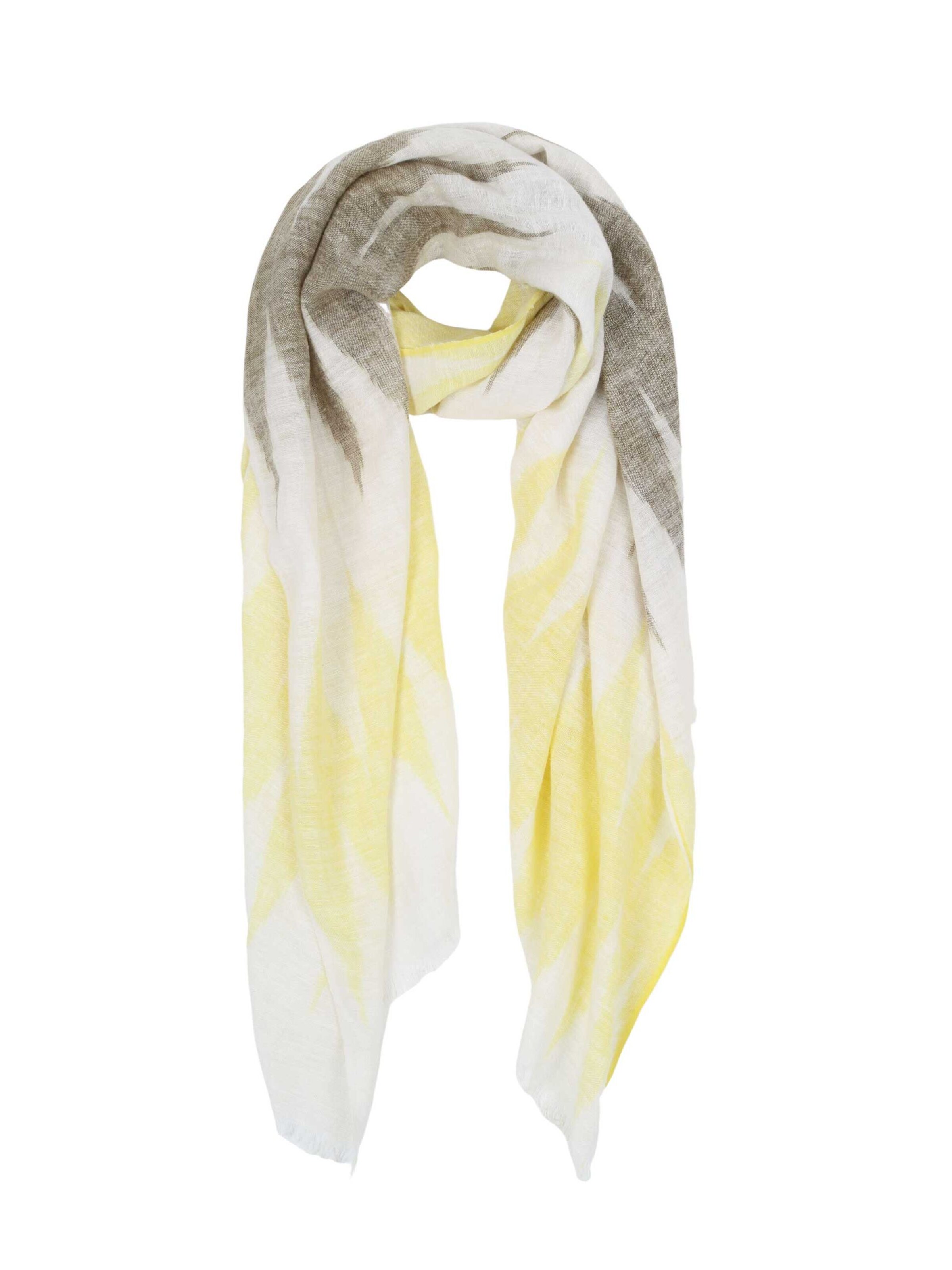 SAMAYA Schal 'Caneo' in Gelb: Vorderseite