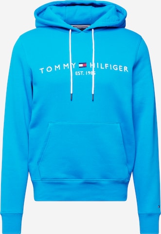 TOMMY HILFIGER Klasický střih Mikina – modrá: přední strana